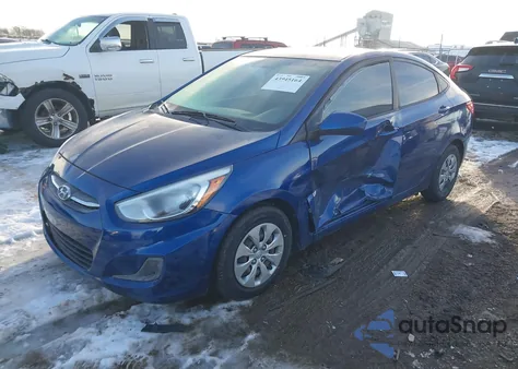 2017 Hyundai Accent Se z USA, uszkodzony, nr VIN KMHCT4AE1HU238400